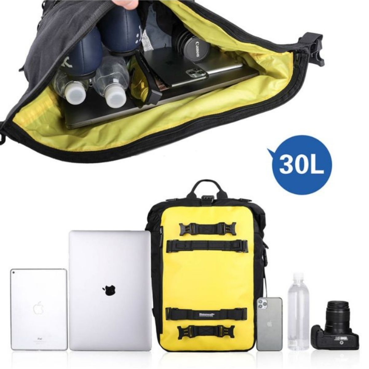 Bolso impermeable moto Rhinowalk MT21630 30L multi uso | Moto & Aventura 6