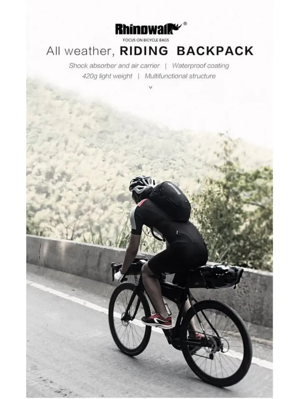 Mochila multiusos Rhinowalk X20801 compatible con Camel Back | Moto & Aventura  3