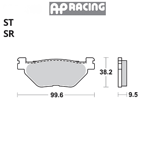 Pastilla de freno trasera Yamaha | LMP369SR