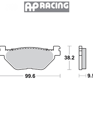 Pastilla de freno traseras Yamaha
