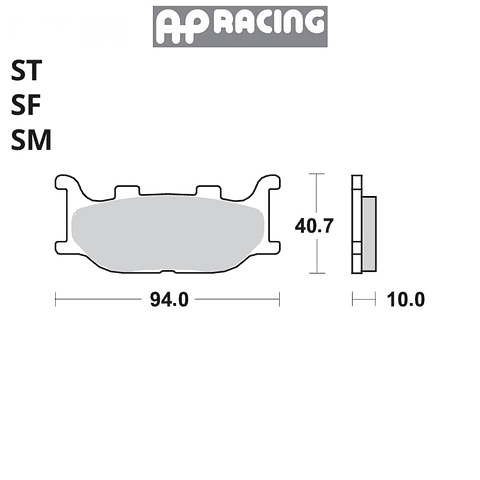 Pastillas de freno trasera AP Racing Ducati, Gas Gas, Husqvarna, KTM, Triumph | LMP391ORR