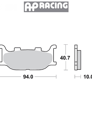Pastillas de freno traseras AP Racing Ducati, Gas Gas, Husqvarna, KTM, Triumph