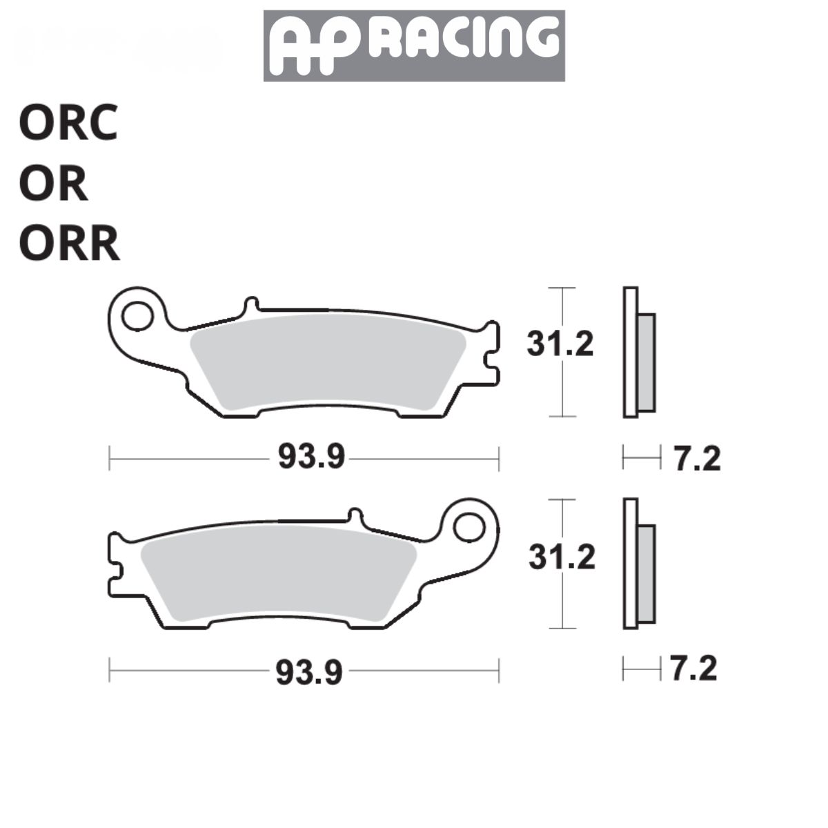 Pastilla de freno D/T AP Racing Yamaha 2