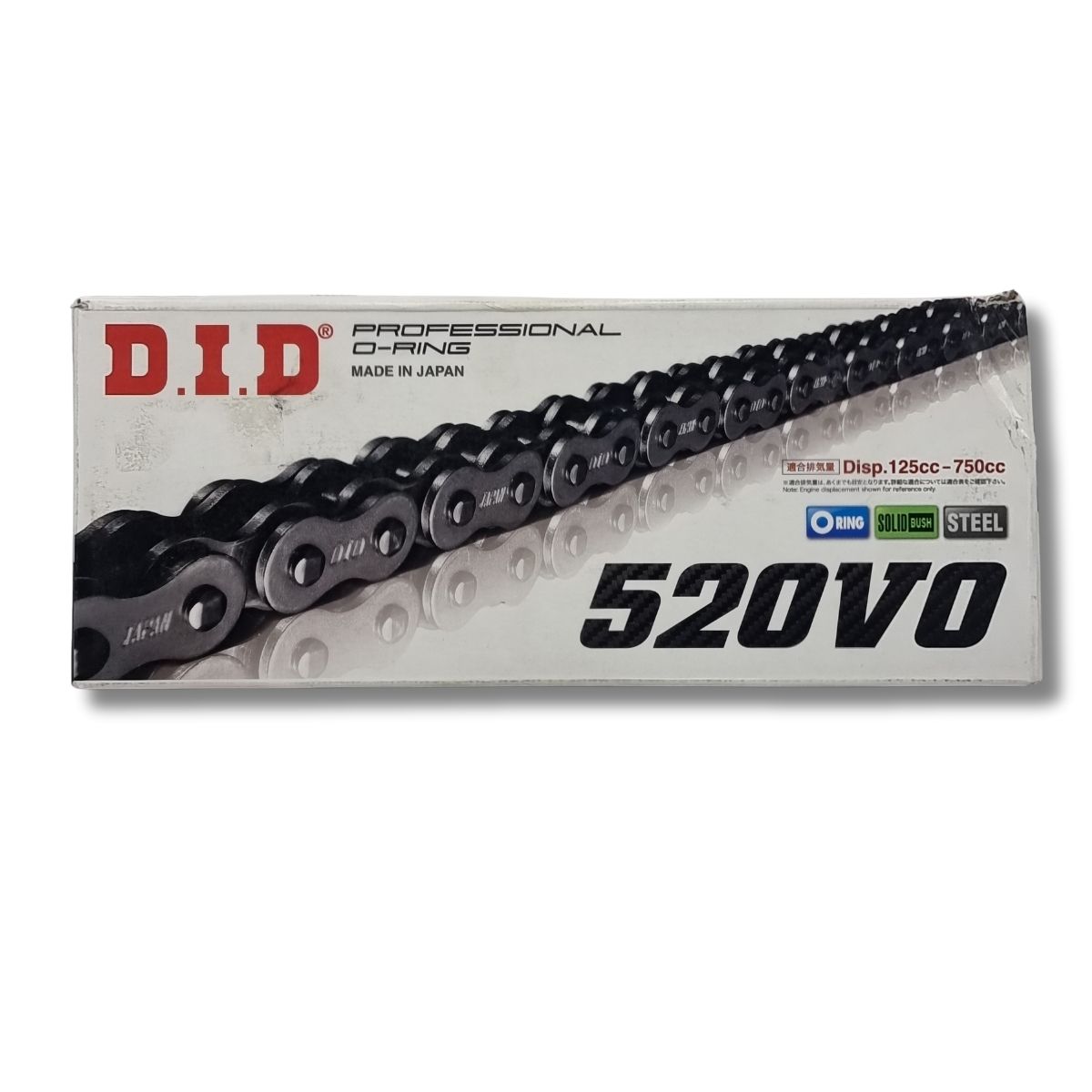 Cadena con O ring D.I.D 520-120E Japón  1