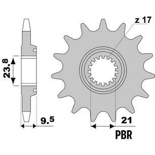 Piñón de ataque PBR Honda 13D | Enduro & Cross