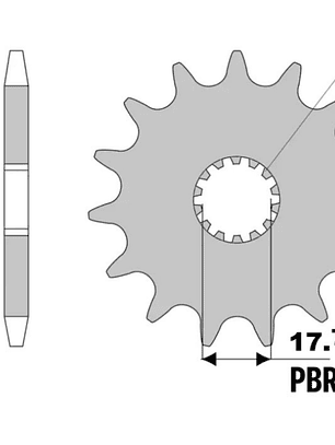 Piñón de ataque PBR 14D Yamaha | Enduro & Cross