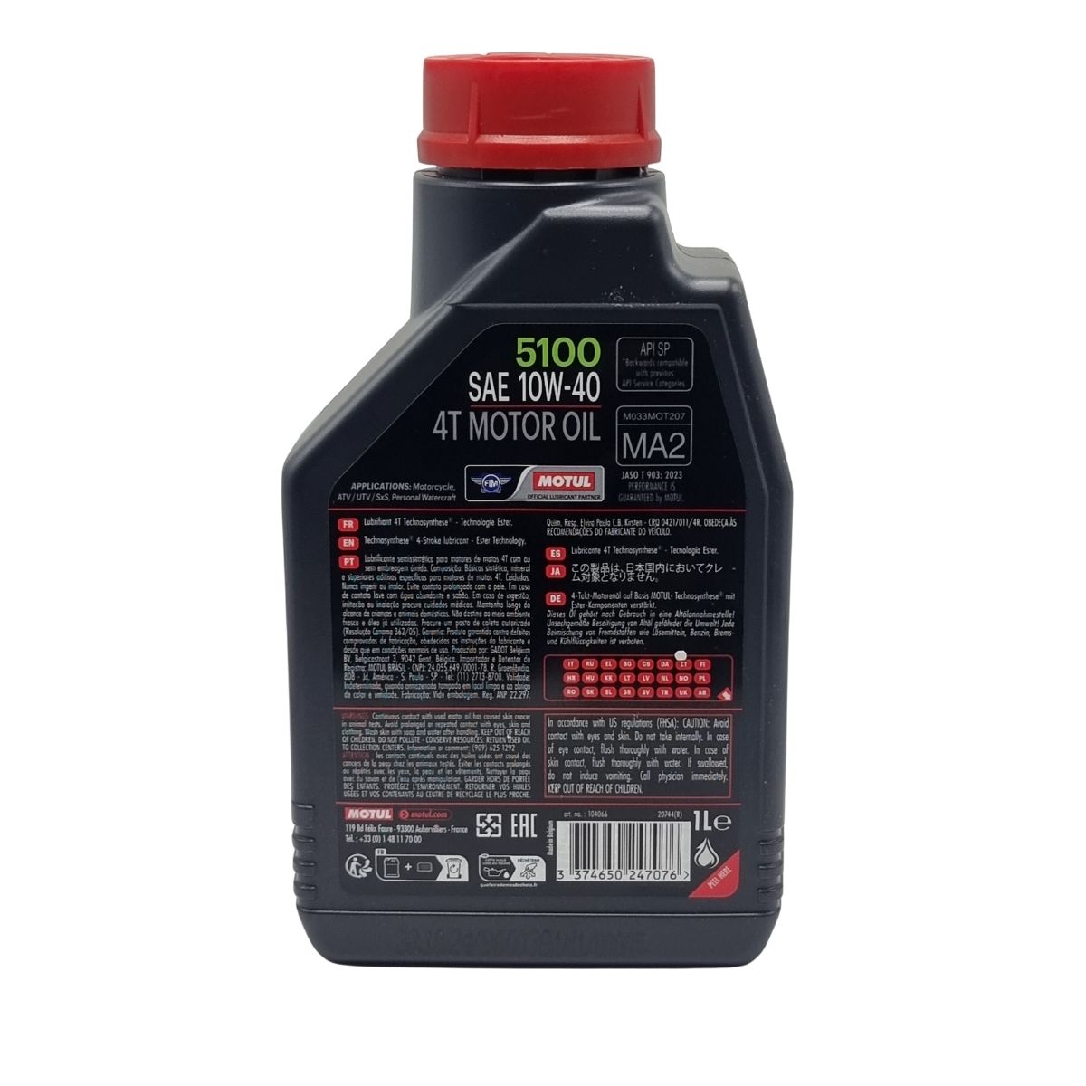 Aceite Motul 10W40 5100 2
