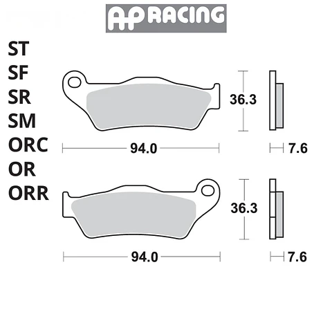 Pastilla de freno AP Racing D/T | LMP271ST