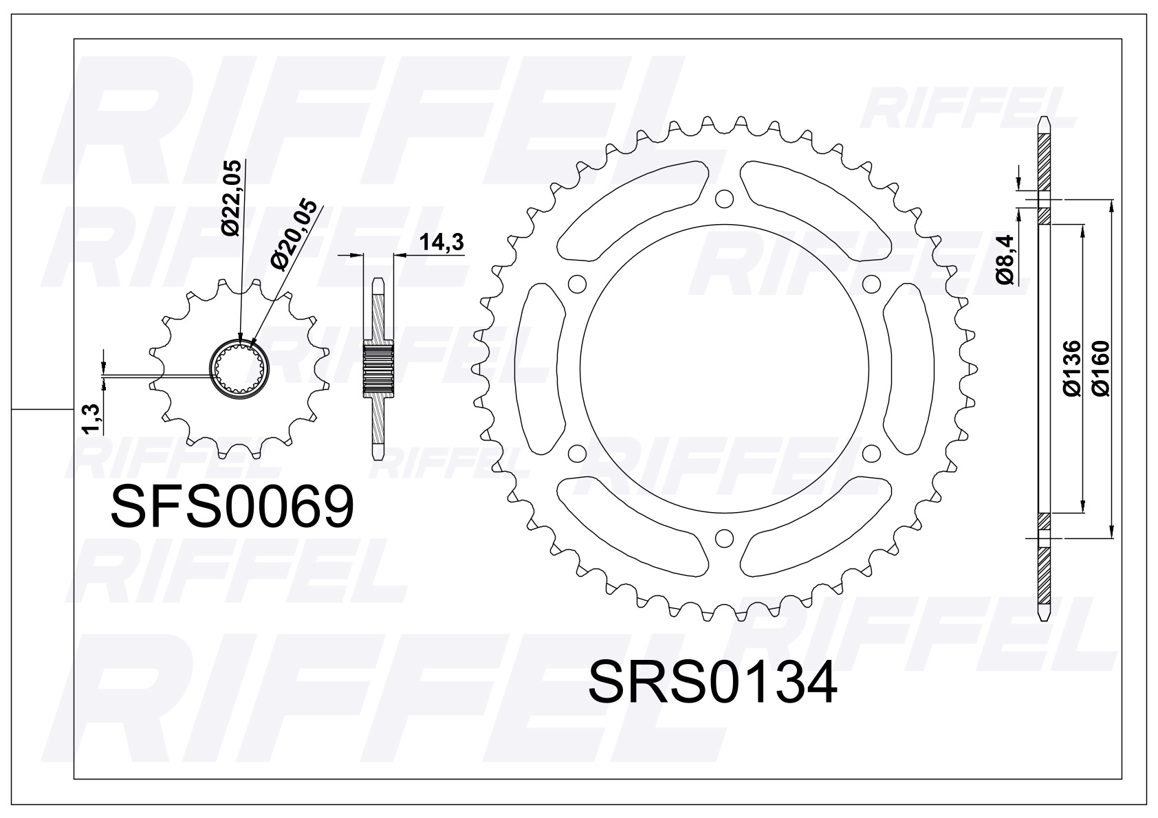 Kit transmisión Riffel | BMW G 310 GS 40T/16Z 2