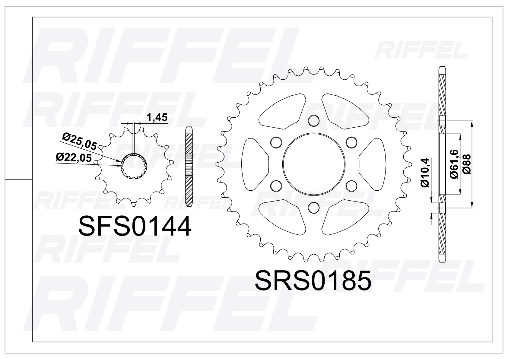Kit transmisión Riffel Top | Royal Enfield Himalayan 411 38T/15Z 2