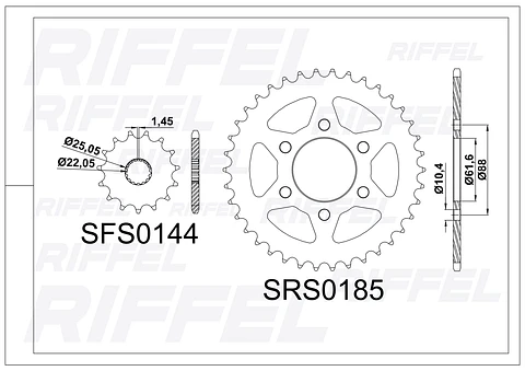 Kit transmisión Riffel Top | Royal Enfield Himalayan 411 38T/15Z