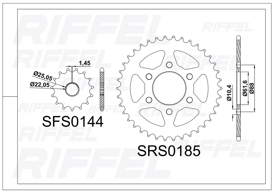 Kit transmisión Riffel Top | Royal Enfield Himalayan 411 38T/15Z 2