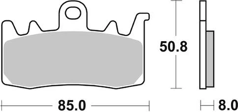 Pastilla de freno delantera AP Racing | BMW - CF Moto - Ducati - Triumph | LMP500SF