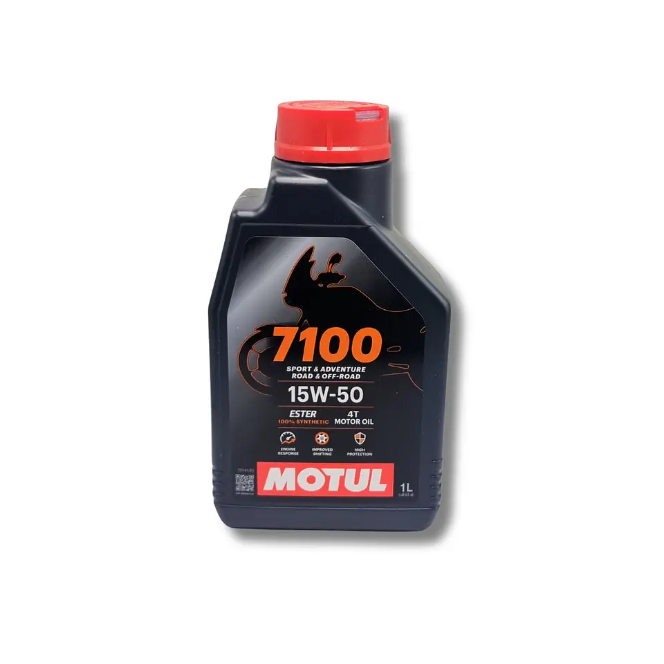 Aceite de motor Motul para moto 4T 15W50 7100 1L  1