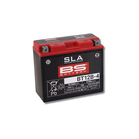 Batería para moto Bs Battery BT12B-4 SLA AGM (YT12B-BS) 