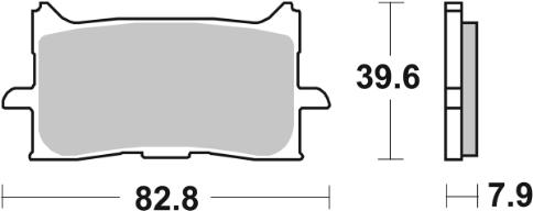 Pastilla de freno delantera Ap Racing LMP540SF 2