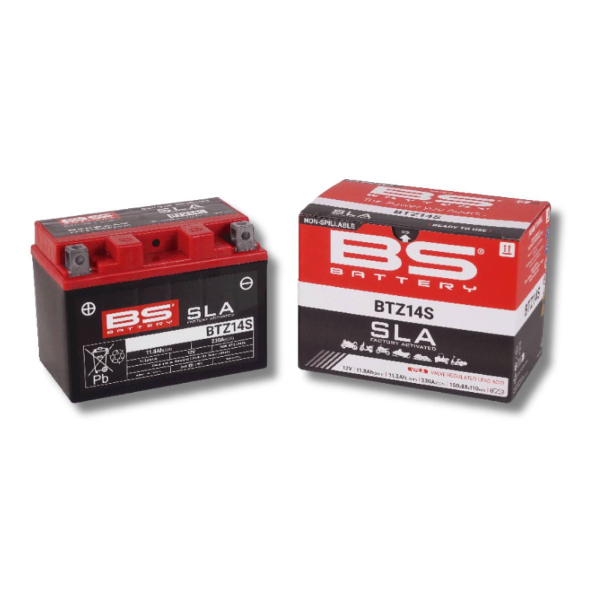  Batería BS Battery BTZ14S SLA (YTZ14S)  2