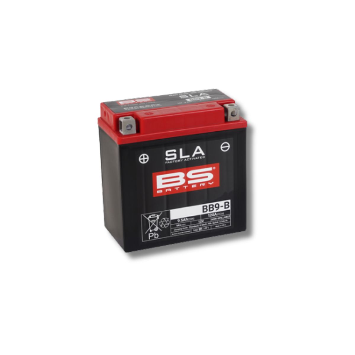 Batería para moto Bs Battery BB9-B SLA AGM  1