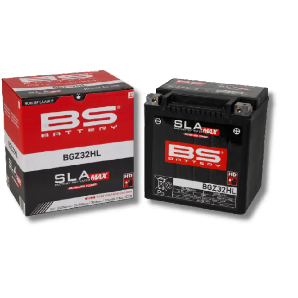 Batería Moto Bs Battery BGZ32HL SLA MAX AGM (Equivalente GYZ32HL) 12V 32Ah  1