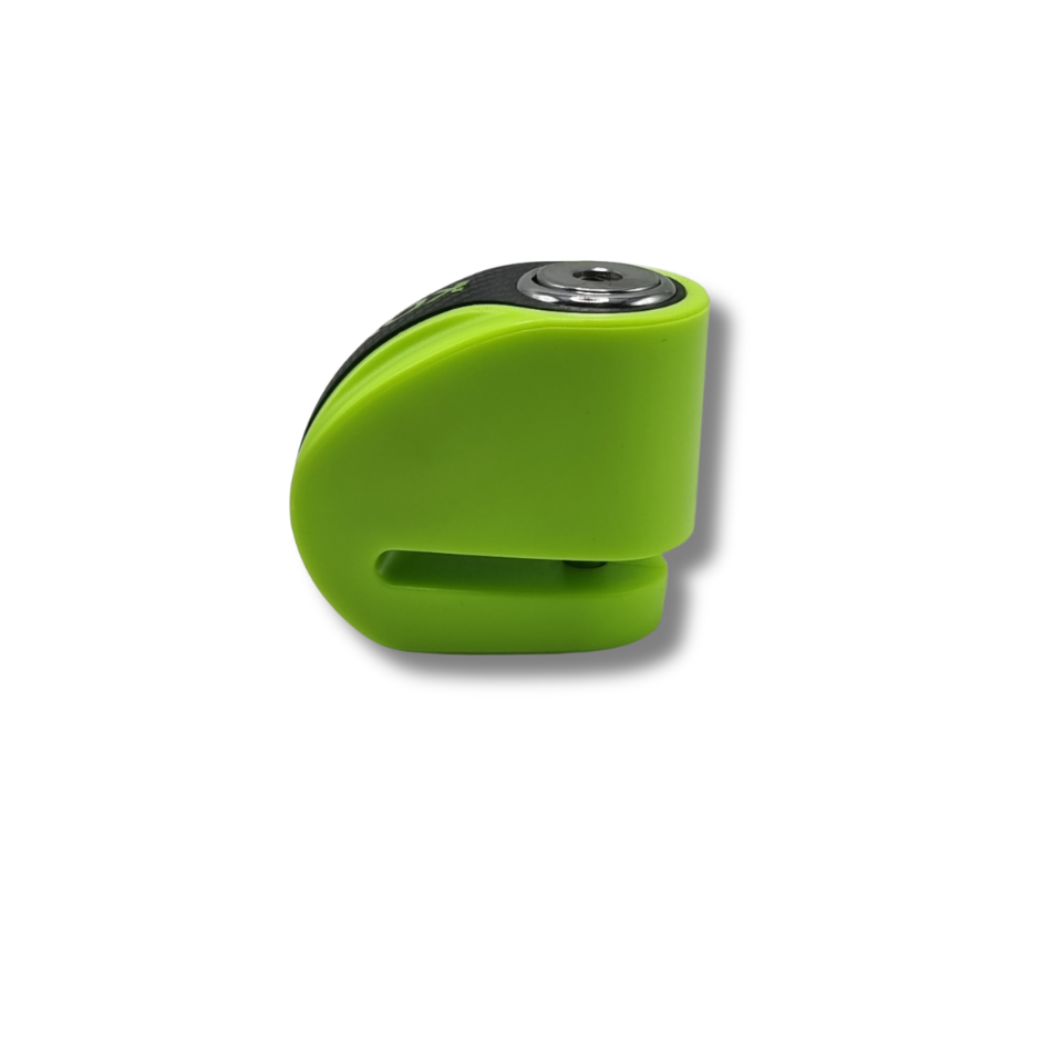 Candado de Disco Moto Kovix KNN1 Verde Fluor + Cable Recordatorio 3