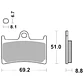 Pastilla de freno delantera AP Racing LMP234SF Sinterizada para moto - Miniatura 3