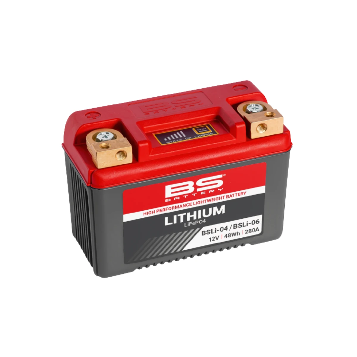 Batería moto Bs Battery BSLi-04 / BSLi-06 Litio LiFeP04 (Equivalente BTZ10S, BTZ14S, BTZ14) 12.8V 48Wh 1