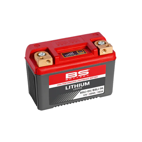 Batería moto Bs Battery BSLi-04 / BSLi-06 Litio LiFeP04 (Equivalente BTZ10S, BTZ14S, BTZ14) 12.8V 48Wh
