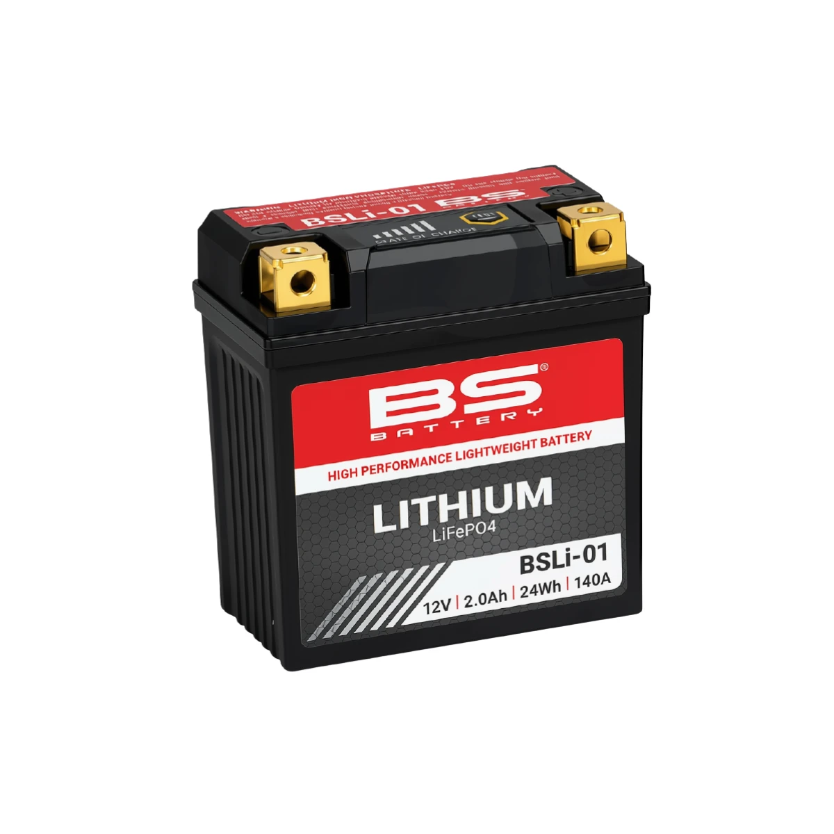 Batería Moto Bs Battery BSLI-01 Litio LiFeP04 (Equivalente YB3L-A/B) 12.8V 24Wh 2