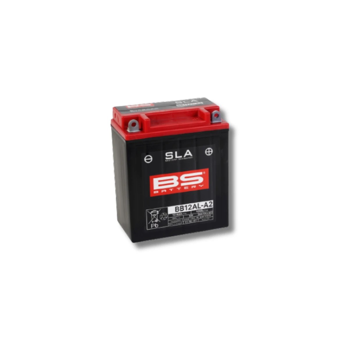 Batería Moto Bs Battery BB12AL-A2 SLA AGM (Equivalente YB12AL-A2) 12V 12Ah 2