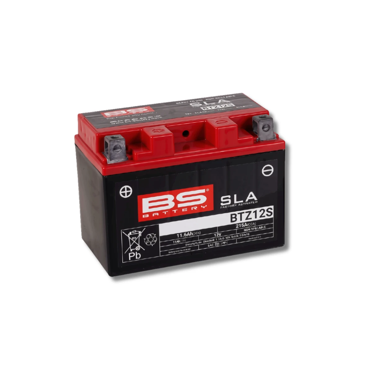 Batería Moto Bs Battery BTZ12S SLA AGM (Equivalente YTZ12S) 12V 11Ah 2