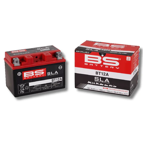 Batería Moto Bs Battery BT12A SLA AGM (Equivalente YT12A) 12V 10Ah