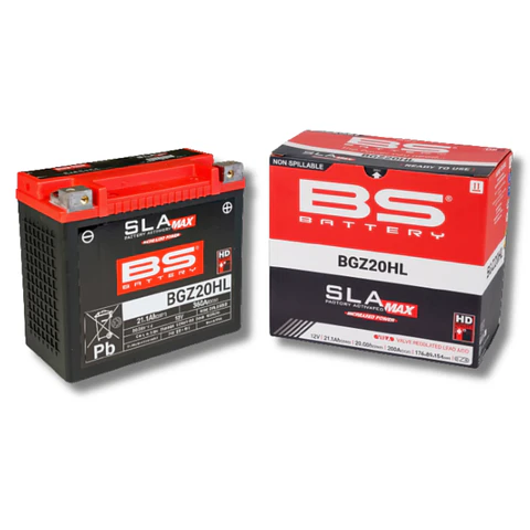 Batería Moto Bs Battery BGZ20HL SLA MAX (Equivalente YTX20HL) 12V 18Ah