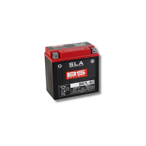 Batería Moto Bs Battery BB7L-B2 SLA AGM (Equivalente YB7L-B2) 12V 8Ah