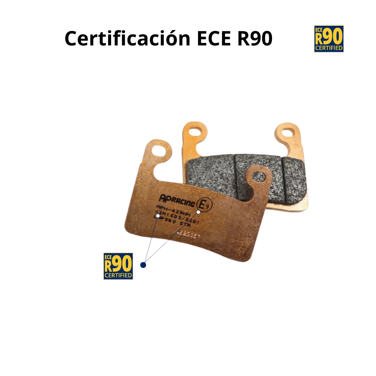 Pastilla de freno trasera Ap Racing LMP275SR Sinterizada para moto 4