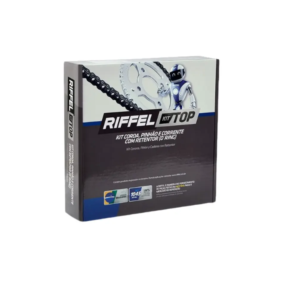 Kit Transmisión Riffel Top Yamaha FZ 25/A FZ 25 NEW 46T/15Z (Cadena 428HO-136L Con Oring) 1