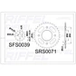 Kit transmisión Riffel Titanium Suzuki Gixxer 150 45T/15Z (Cadena 428H-132L) - Miniatura 2