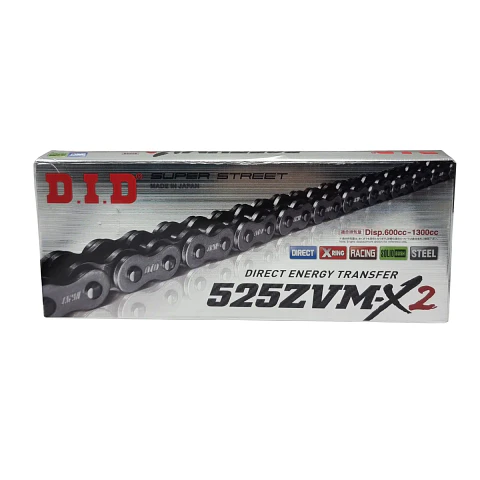 Cadena con X ring D.I.D ZVM-X2 525-124E Japón  