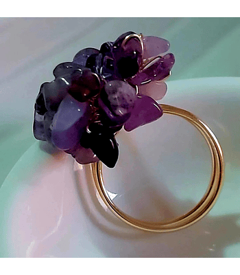 Anillo Amatistas 