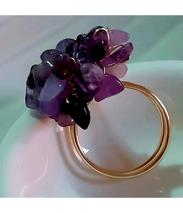 Anillo Amatistas 