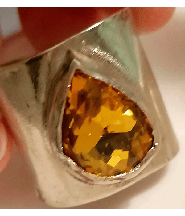 Anillo Sol Eterno Citrino 