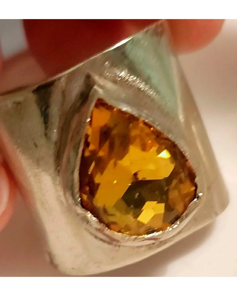 Anillo Sol Eterno Citrino 