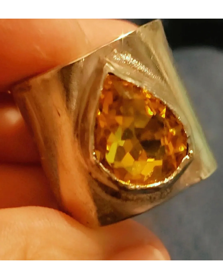 Anillo Sol Eterno Citrino 