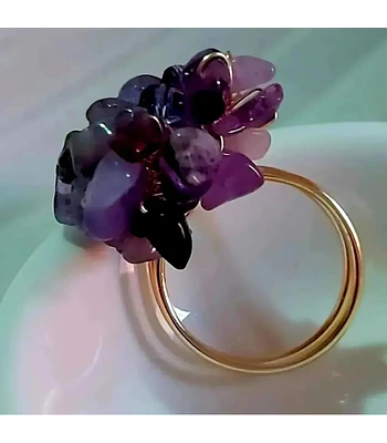 Anillo Amatistas 