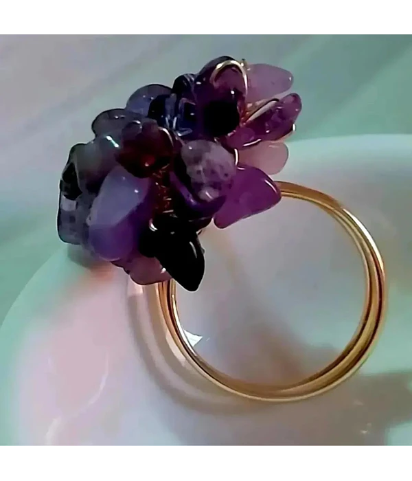 Anillo Amatistas 