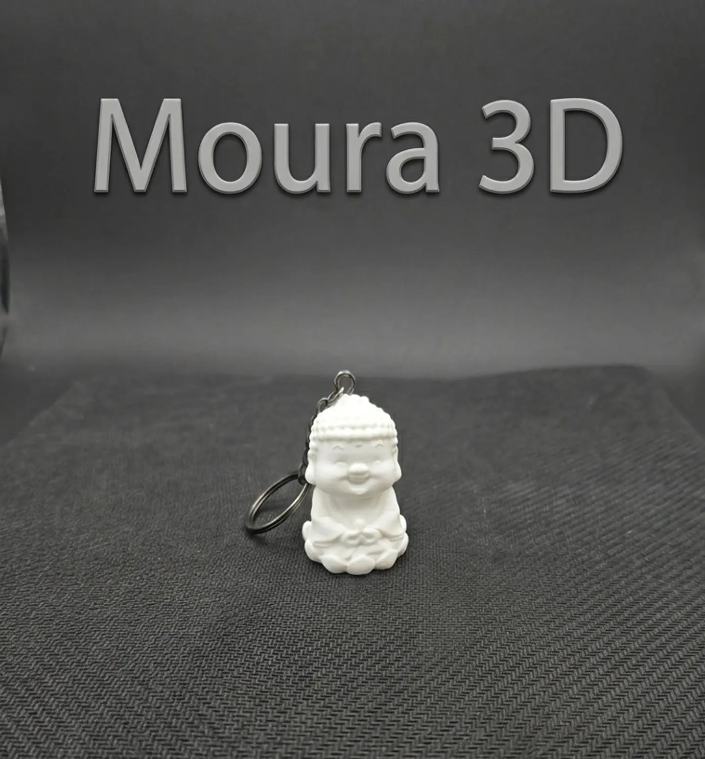 Porta-Chaves Buda 3D – Amuleto de Boa Sorte e Paz Interior 1