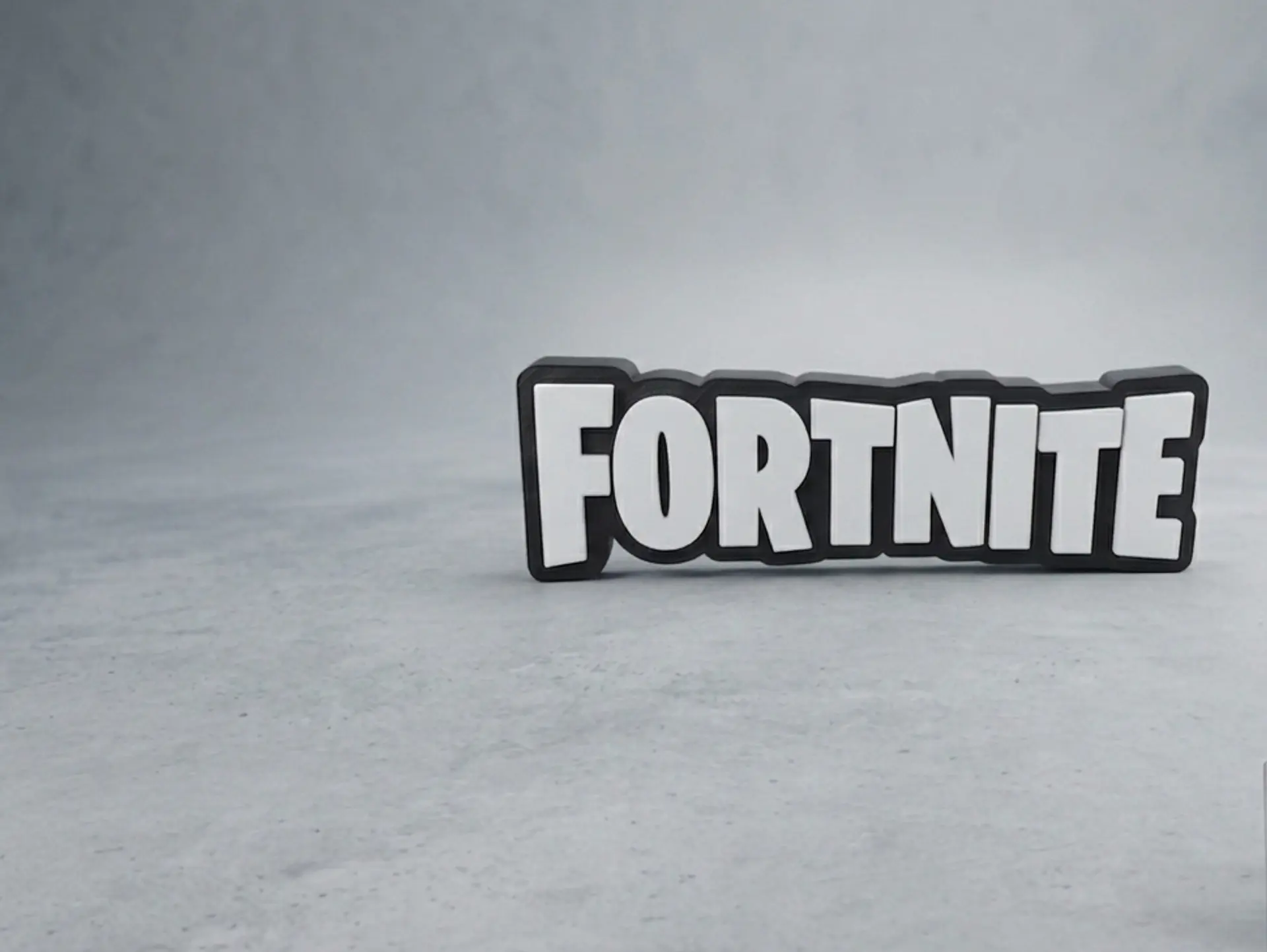 Placa Decorativa Logo Fortnite 3D (20cm) – Decoração de Setup Gamer 2