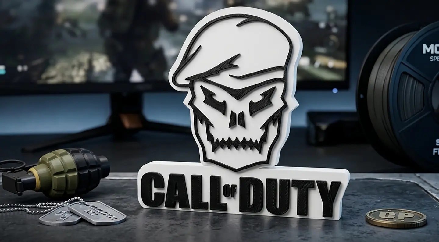 Stand de Mesa Colecionável Call of Duty 3D 1