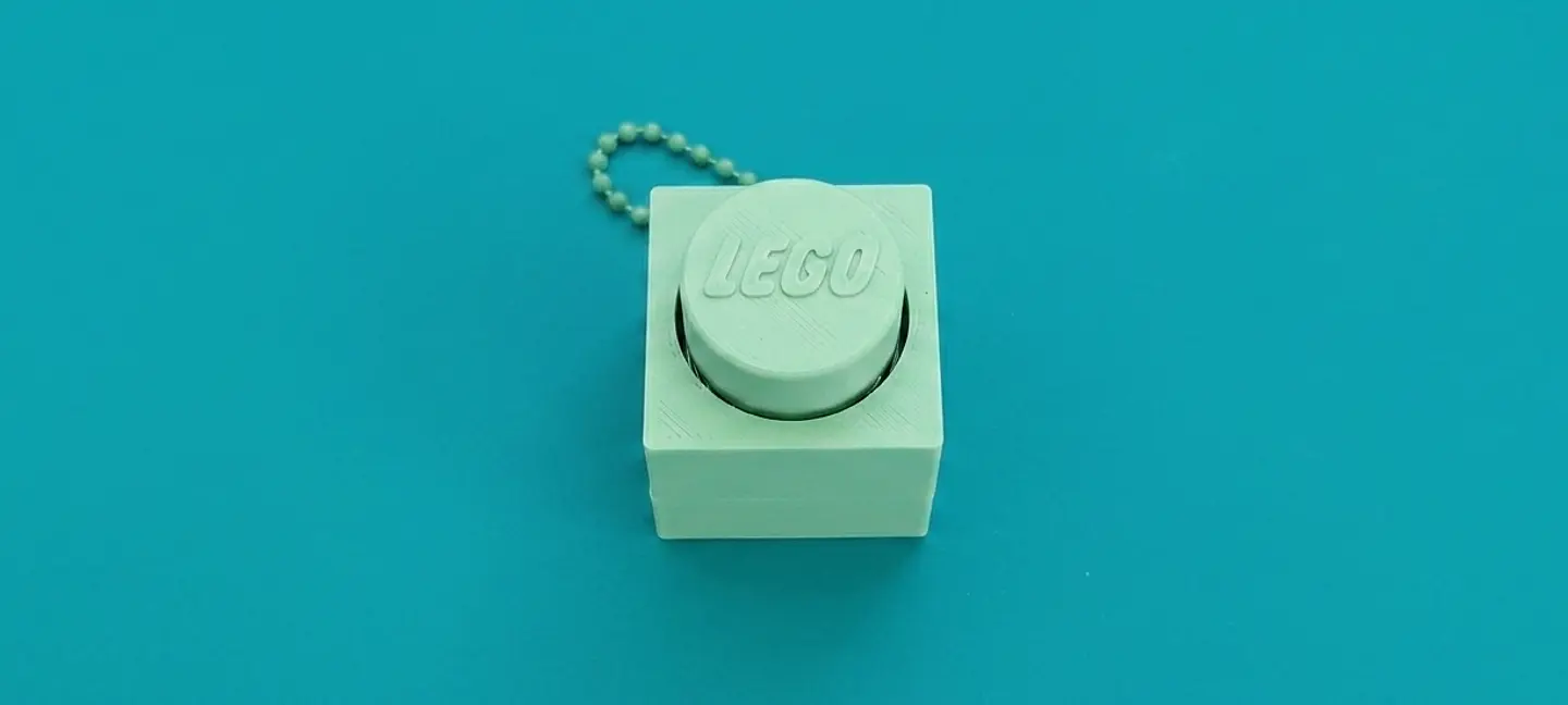 🧱 Clicker Anti-stress Inspirado em Bloco de Construção LEGO 1