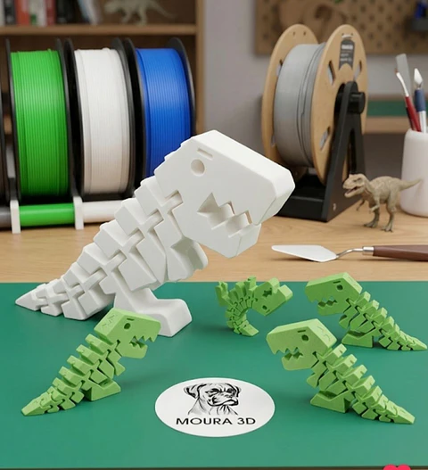Dinossauros Articulados "Tiny Prehistoric"