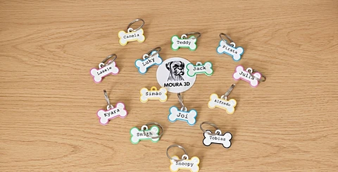 Medalhas de Identificação Personalizadas para Animais
